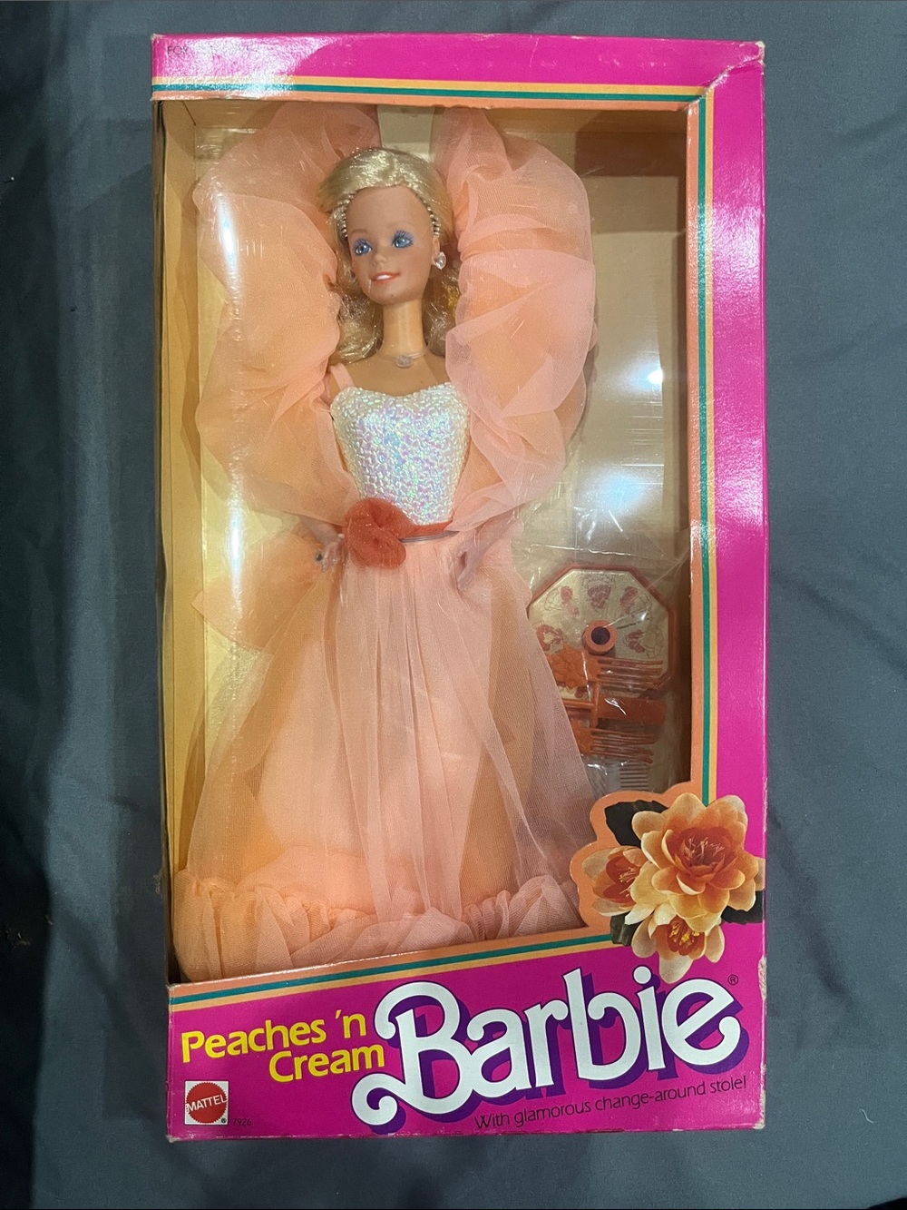 Vintage 1984 Peaches n Cream Barbie No. 7926 NRFB Pristine Box